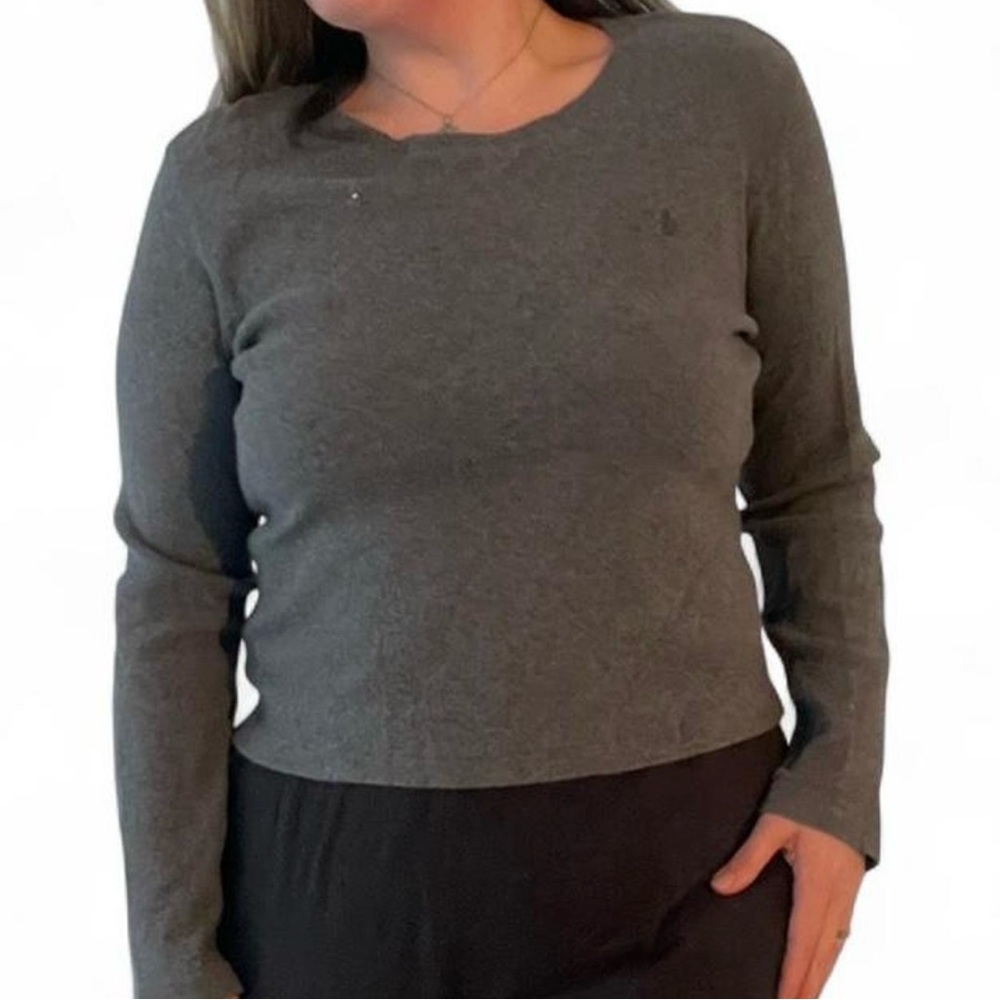 Ralph Lauren Charcoal Cotton Sweater
